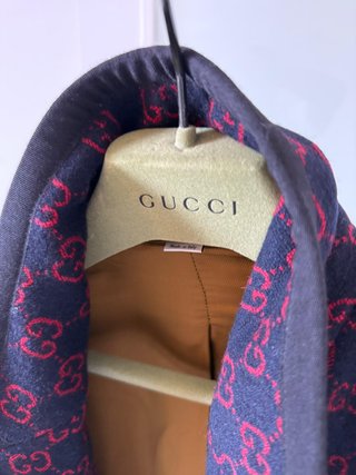 Abrigo Gucci GG Monogram Lana Talla 48