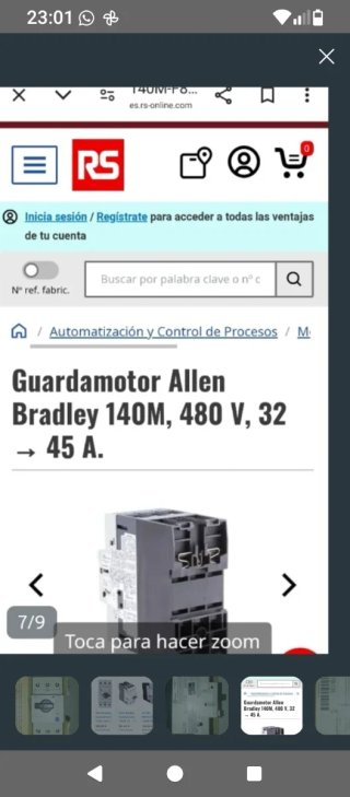 Protección Guardamotor automático eléctrico
