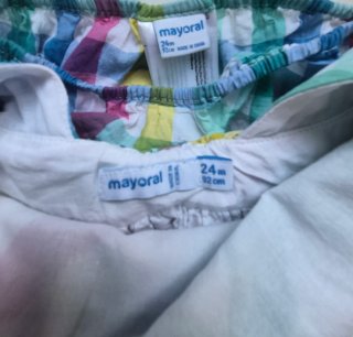 Vestido y braguita Mayoral 92 cm