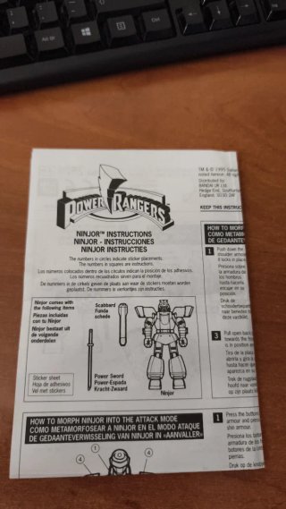 Ninjor Power Rangers Figura