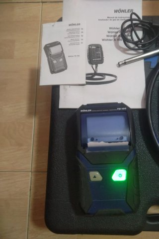 Analizador de gases Wöhler A 450 con impresora