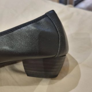Bailarinas Negras de Pitillos con cuña