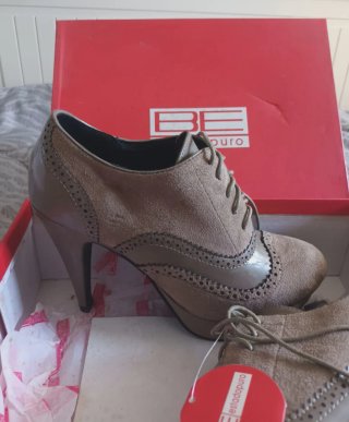 Zapatos BE ESTADOPURO Oxford Cordones Beige