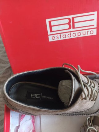 Zapatos BE ESTADOPURO Oxford Cordones Beige