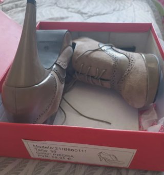 Zapatos BE ESTADOPURO Oxford Cordones Beige