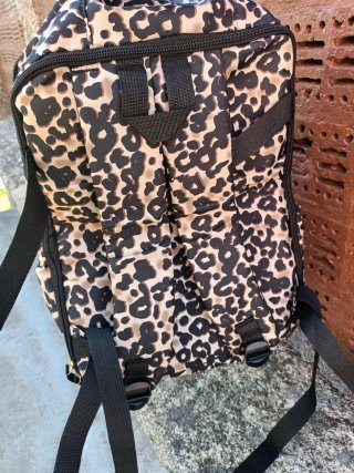 Mochila de viaje estampado leopardo