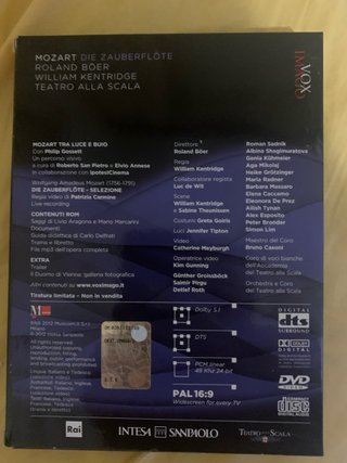 DVD Mozart Die Zauberflöte