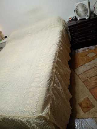 Colcha ganchillo 135cm