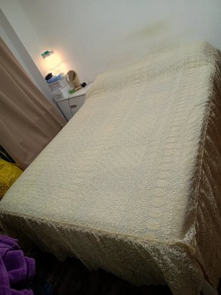 Colcha ganchillo 135cm