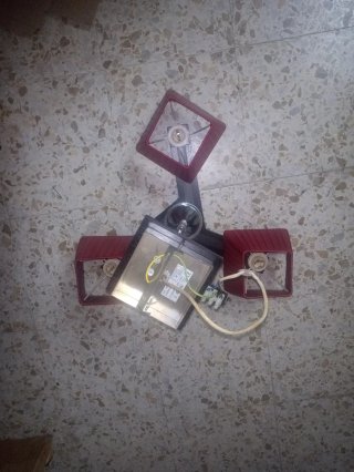 Lámpara de techo extensible 3 luces