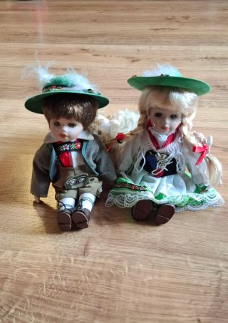 Coppia Bambole vintage