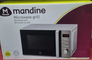 MICROONDAS MANDINE INOX CON GRILL