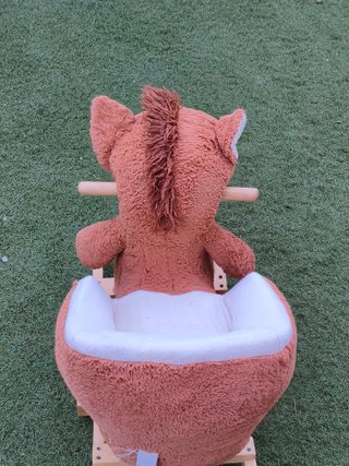 Cavalluccio a dondolo peluche marrone