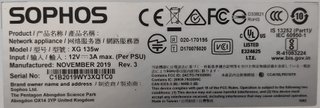 Firewall Sophos XG 135w Rev 3