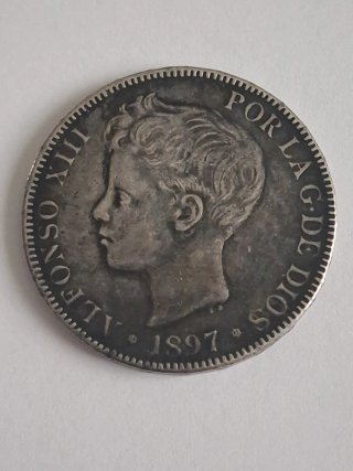 2 Monete d'Argento Alfonso XII e XIII