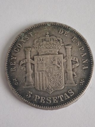 2 Monete d'Argento Alfonso XII e XIII