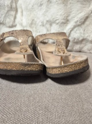 Sandalias Birkenstock Beige/Oro Talla 42