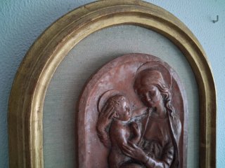 Escultura religiosa Virgen y Niño