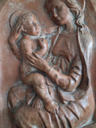 Escultura religiosa Virgen y Niño