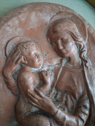 Escultura religiosa Virgen y Niño