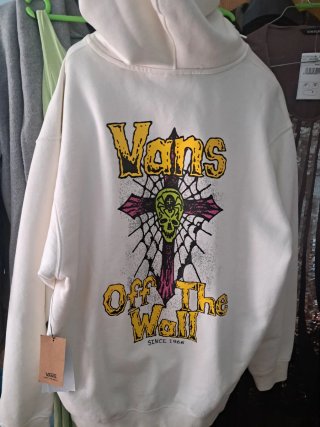 Sudadera Vans Hombre Blanca loose fit