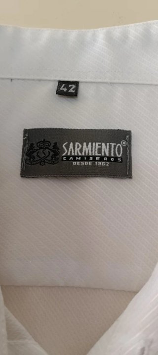Camisa de vestir SARMIENTO blanca talla L