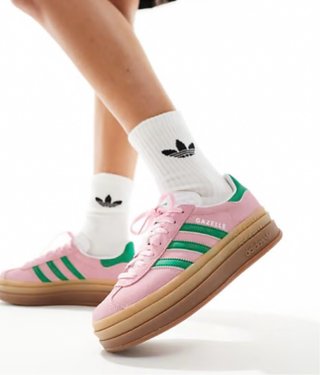 Tenis Adidas Gazelle Plataforma Rosa
