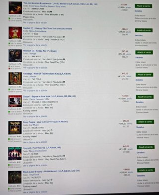 Venta vinilos por unidad.