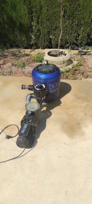 Equipo de filtrado piscina (bomba y filtro)