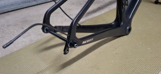 Cuadro y horquilla gravel carbono