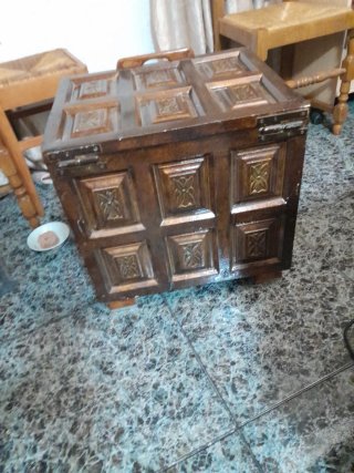 Baúl antiguo Madera Hecho a Mano
