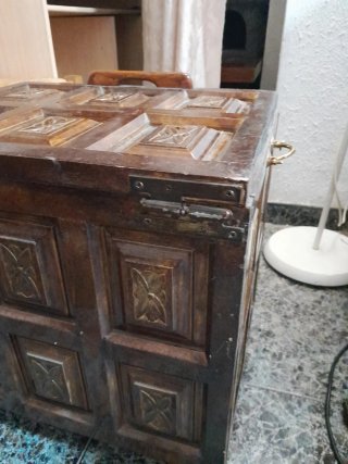 Baúl antiguo Madera Hecho a Mano