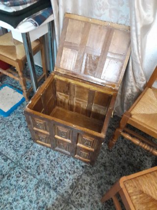 Baúl antiguo Madera Hecho a Mano