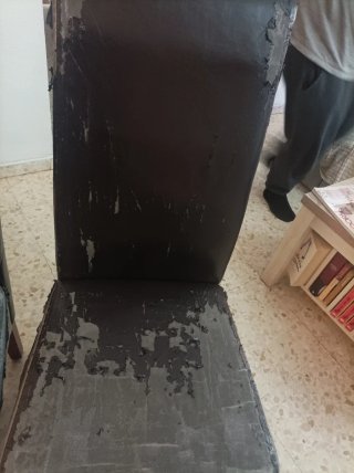 Sillas polipiel negras (3 unidades)