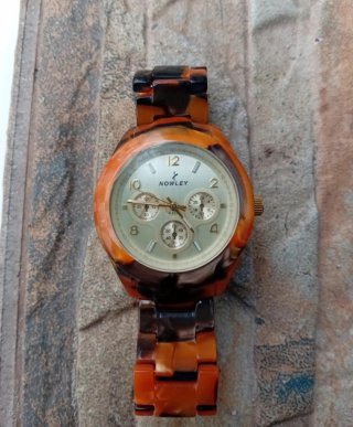 Reloj Nowley Tortoise Naranja y Marrón