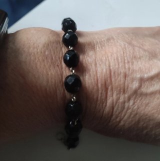 Conjunto Plata de Ley: Pulsera y Pendientes Onix