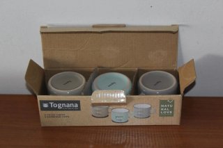 Tognana Set 3 Tazzine Caffè Espresso