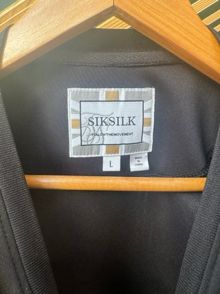 Sudadera SikSilk Negra con Logo Dorado