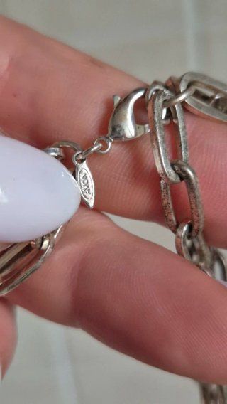 Collana multistrato con pietre blu e argento