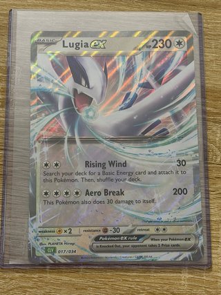 Carta Pokémon Lugia EX 017/034