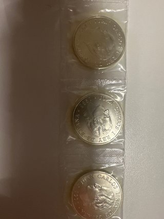 Lote 10 monedas plata 2000 PTS 1995