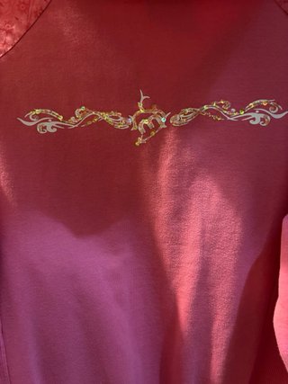 Sudadera vintage rosa con cremallera