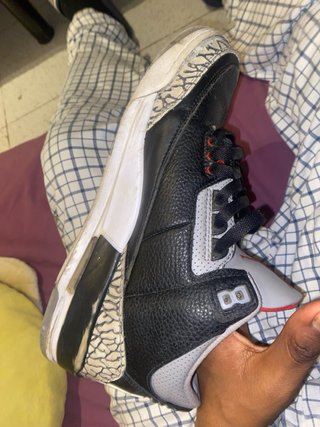 Jordan 3 Negro/Blanco