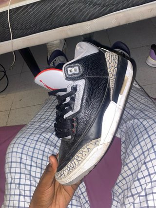 Jordan 3 Negro/Blanco