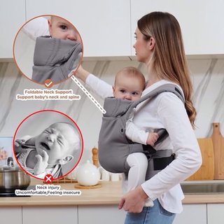 Mochila Portabebés GAGAKU Gris NUEVA