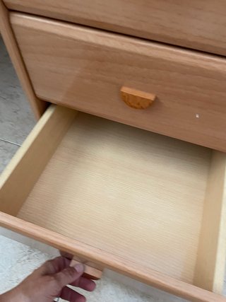 Escritorio madera con estantes
