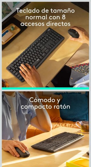 Logitech MK295 Teclado y Ratón Inalámbrico