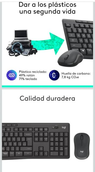Logitech MK295 Teclado y Ratón Inalámbrico