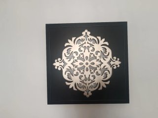 Cuadro Decorativo Madera y Metal 80x80