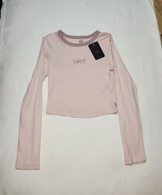 Camiseta Corta Levi's Ringer Rosa – Talla  XS